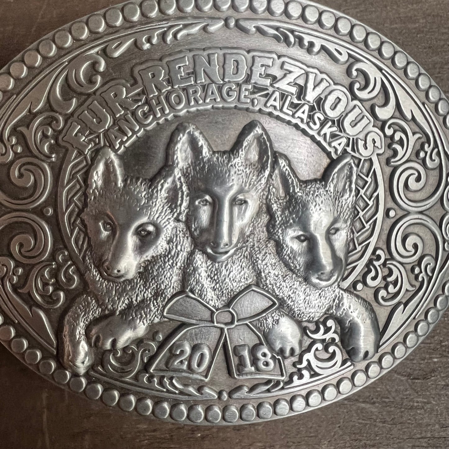 Fur Rendezvous Silver Belt Buckle