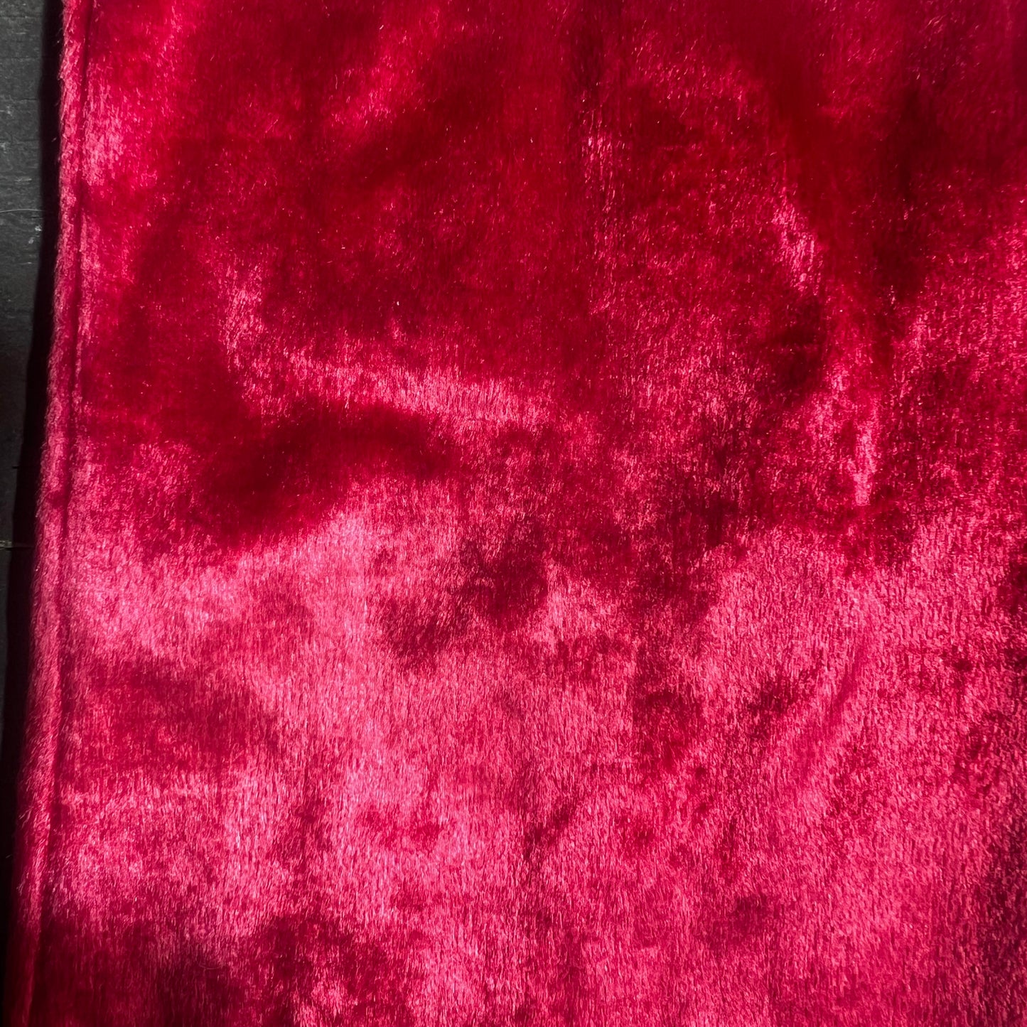 Long Red Velvet Gloves