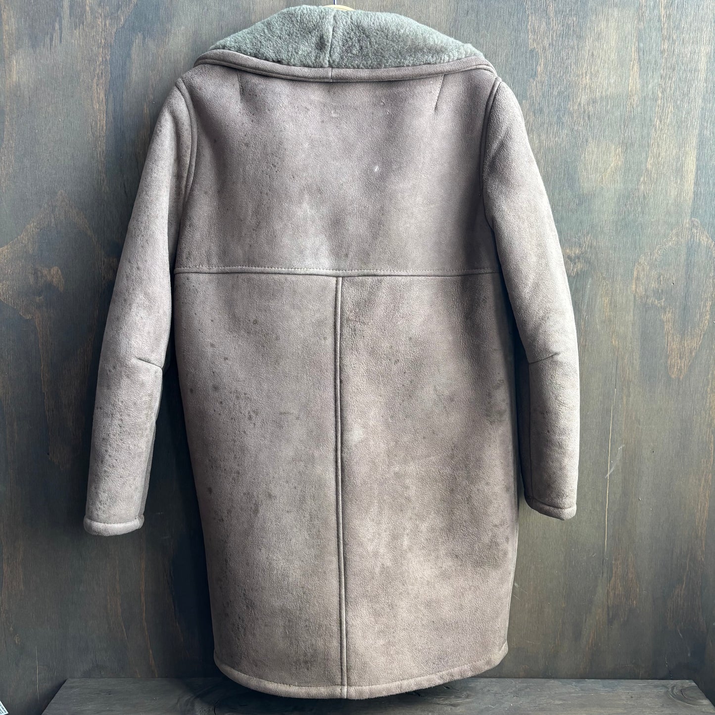 Lady Thompson Grey Shearling Coat