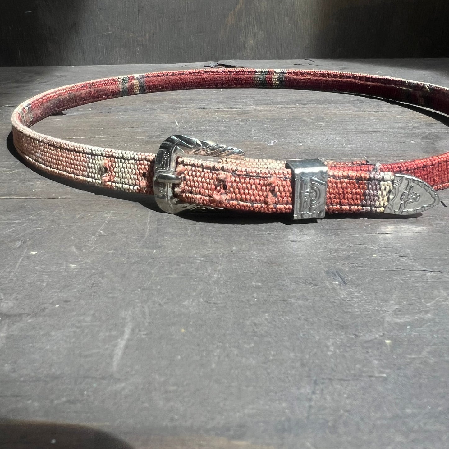 Rustic Hat Band with Silver Buckle