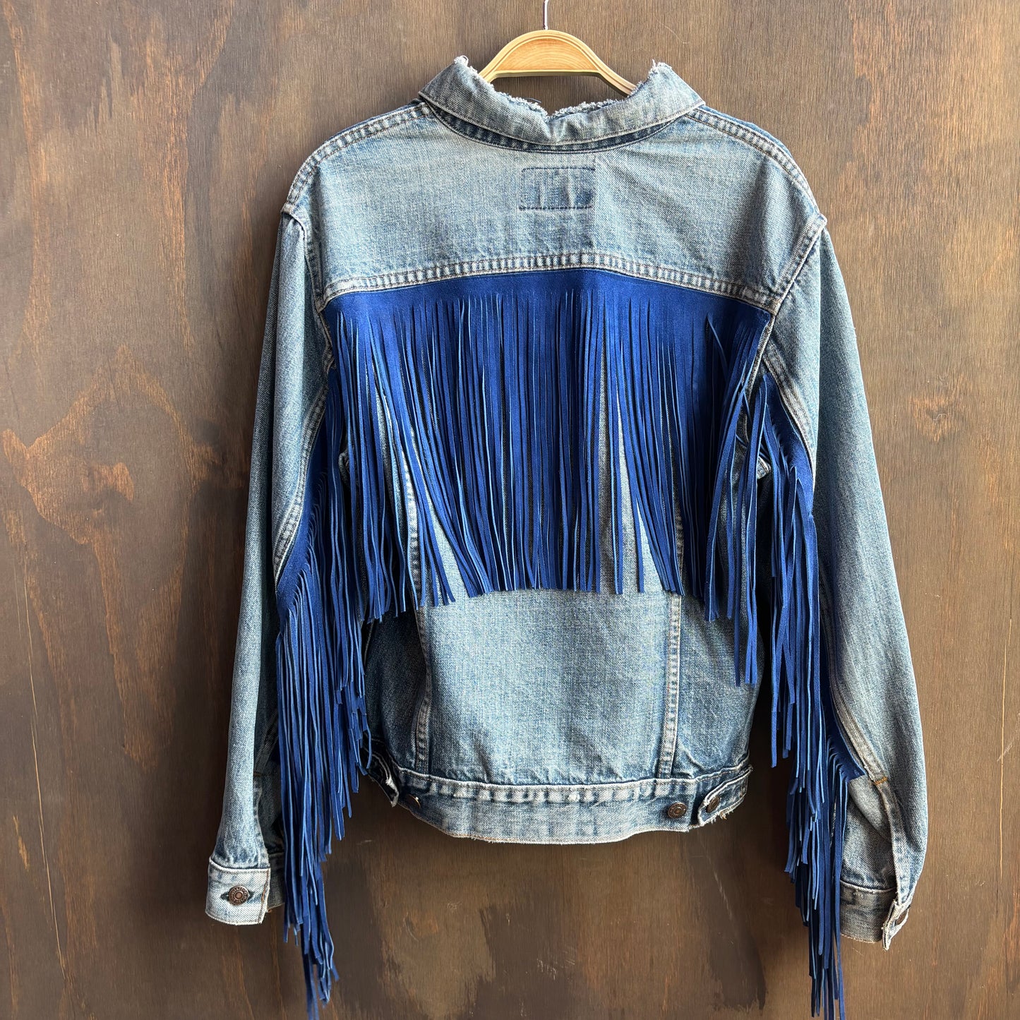 Out of The Blue Fringed Vintage Levi’s Jacket