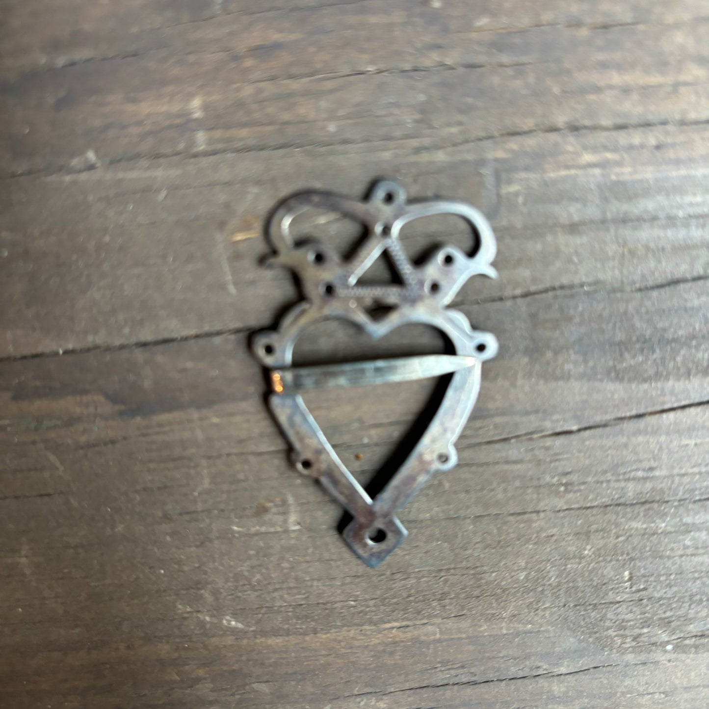 Vintage Silver Heart Luckenbooth Brooch