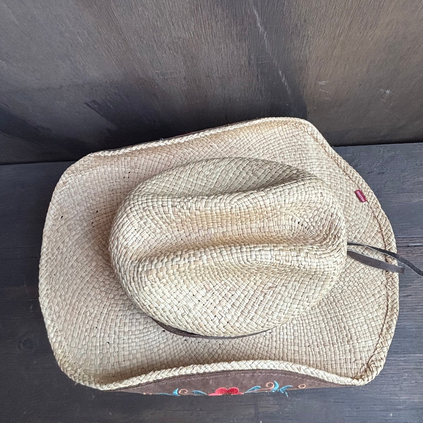 Bullhide Straw Hat with Floral Details