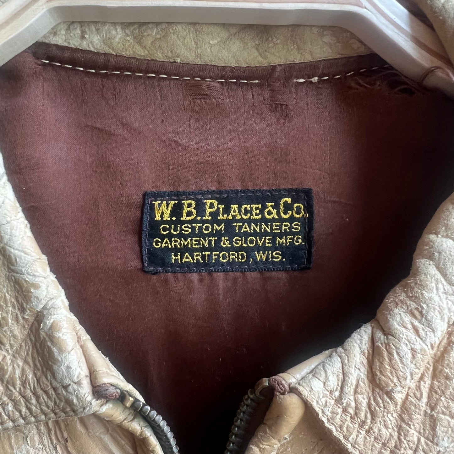 W.B Places & Co. Leather Fringe Jacket