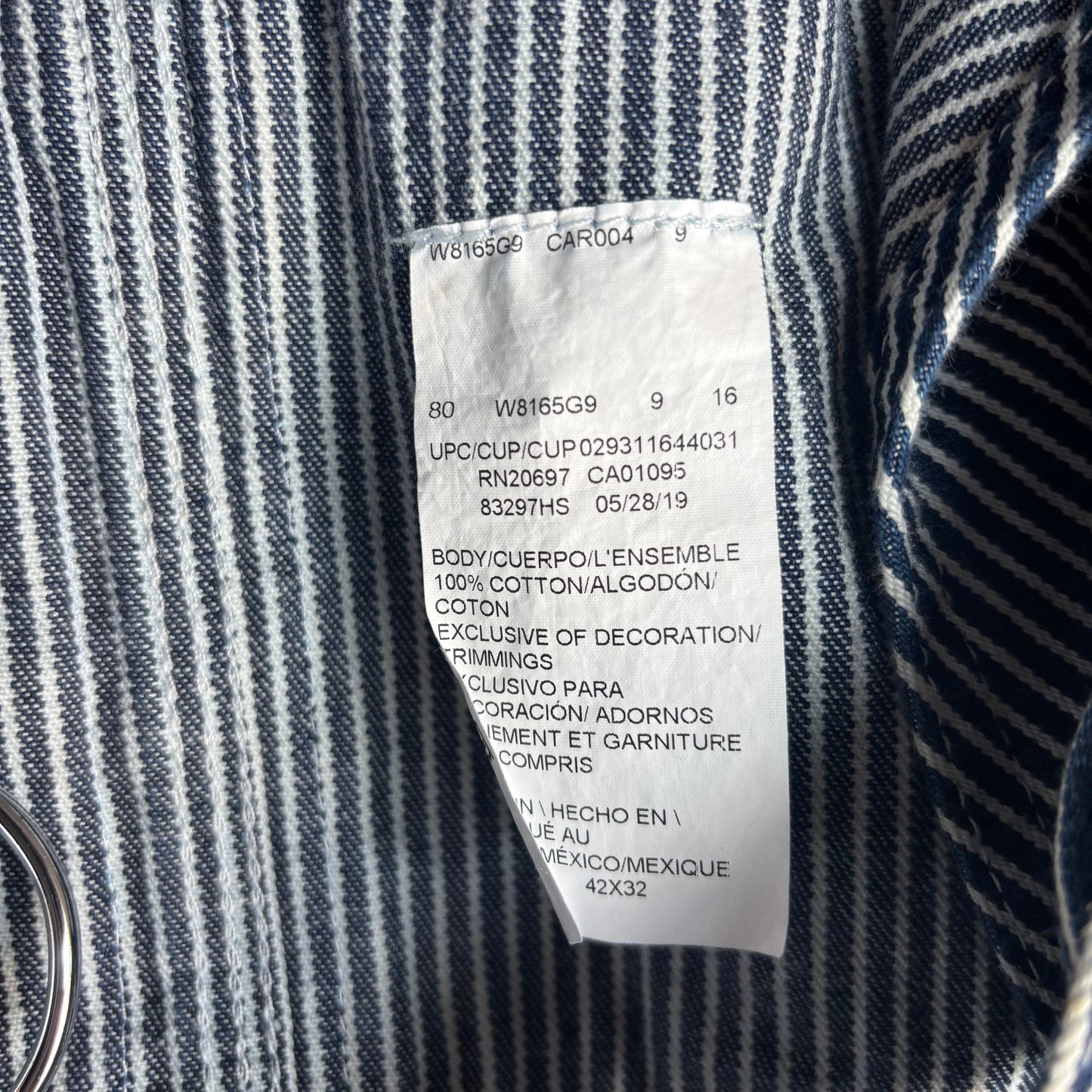 Vintage Dickie's Conductor Stripe Overalls