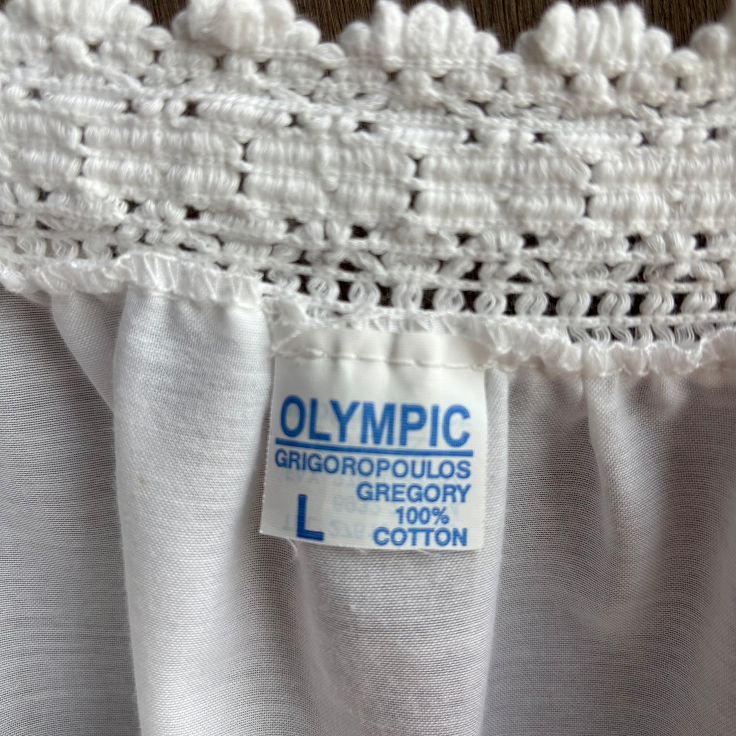 Vintage White Embroidered Blouse