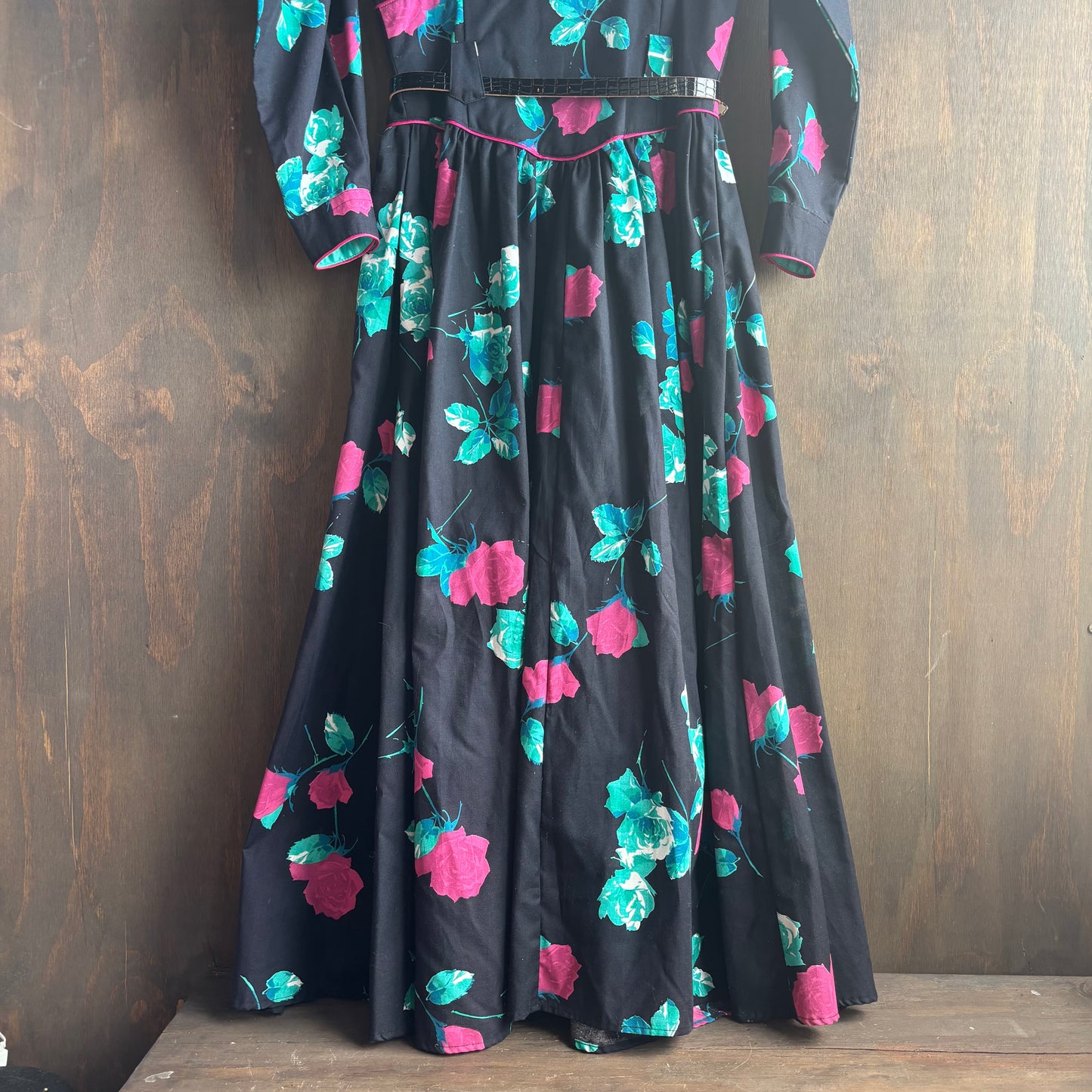 Vintage Roper Floral Belted Dress