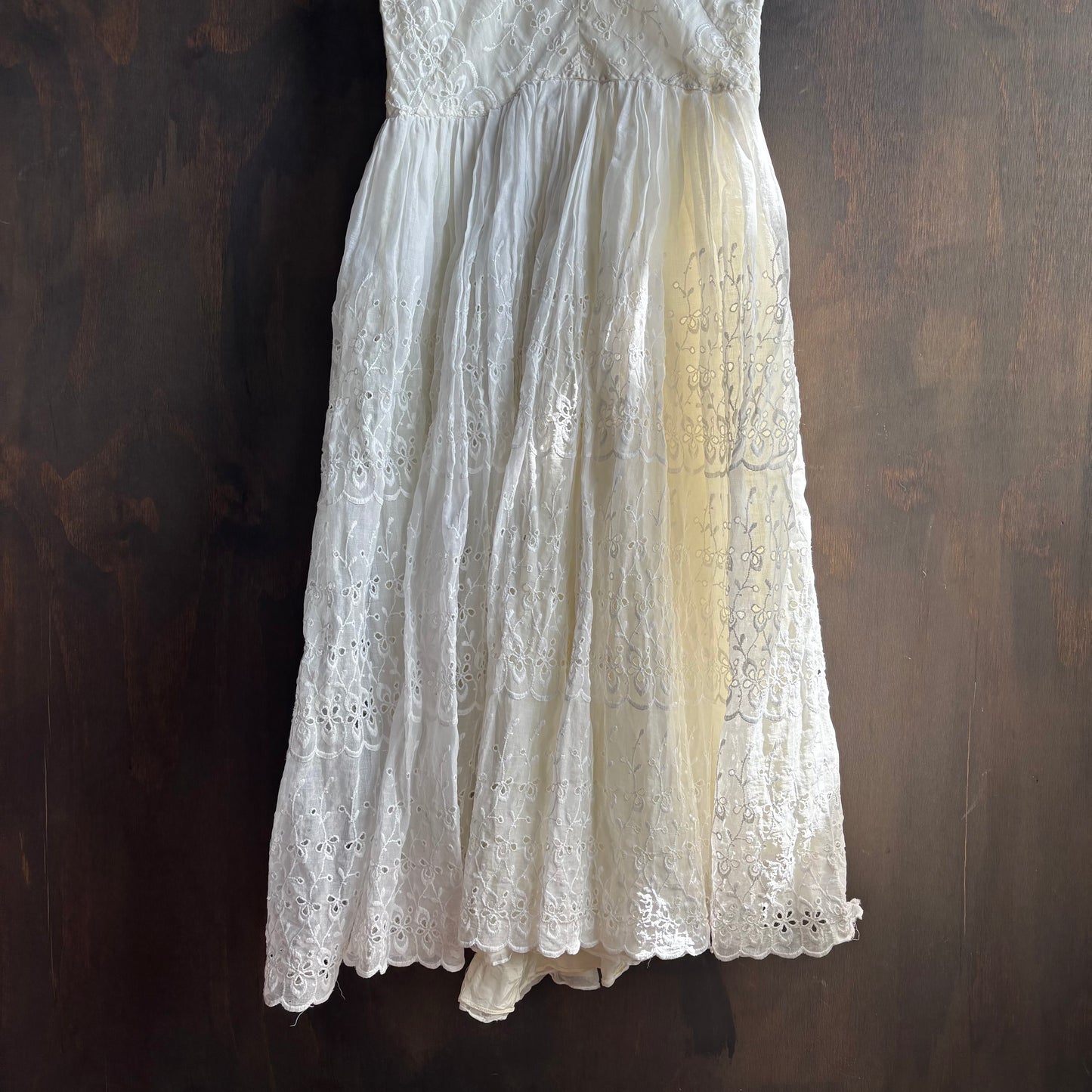 Vintage White Eyelet Dress