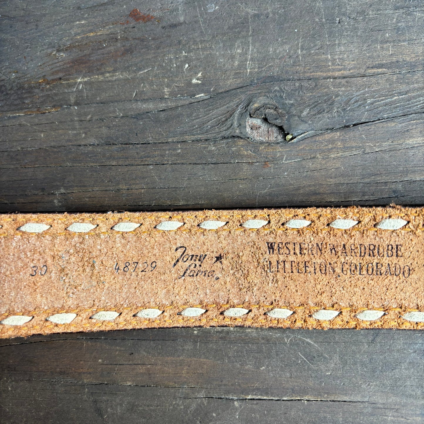 Tony Lama Tooled Leather Belt