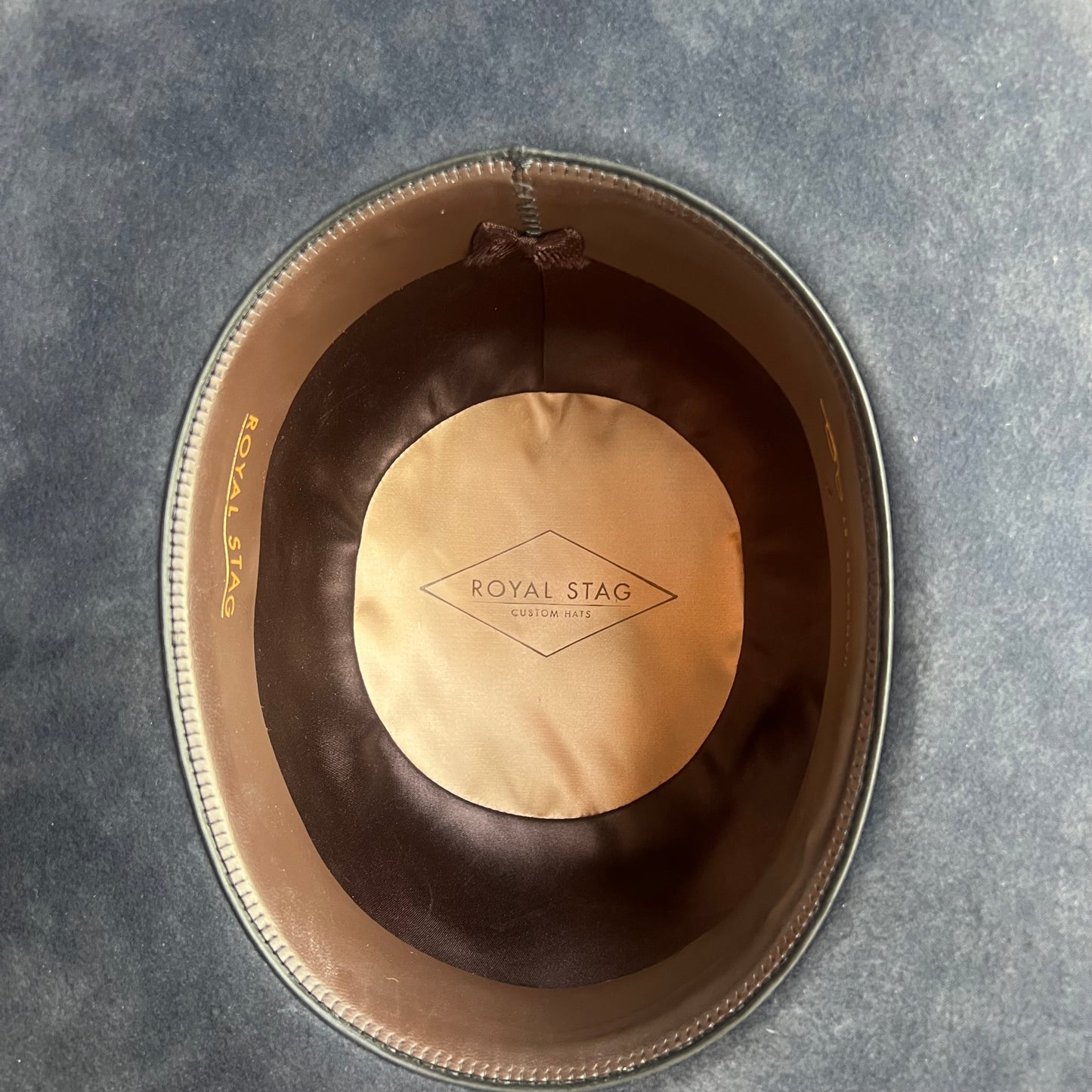 Royal Stag Navy Blue Hat with Braided Leather Band