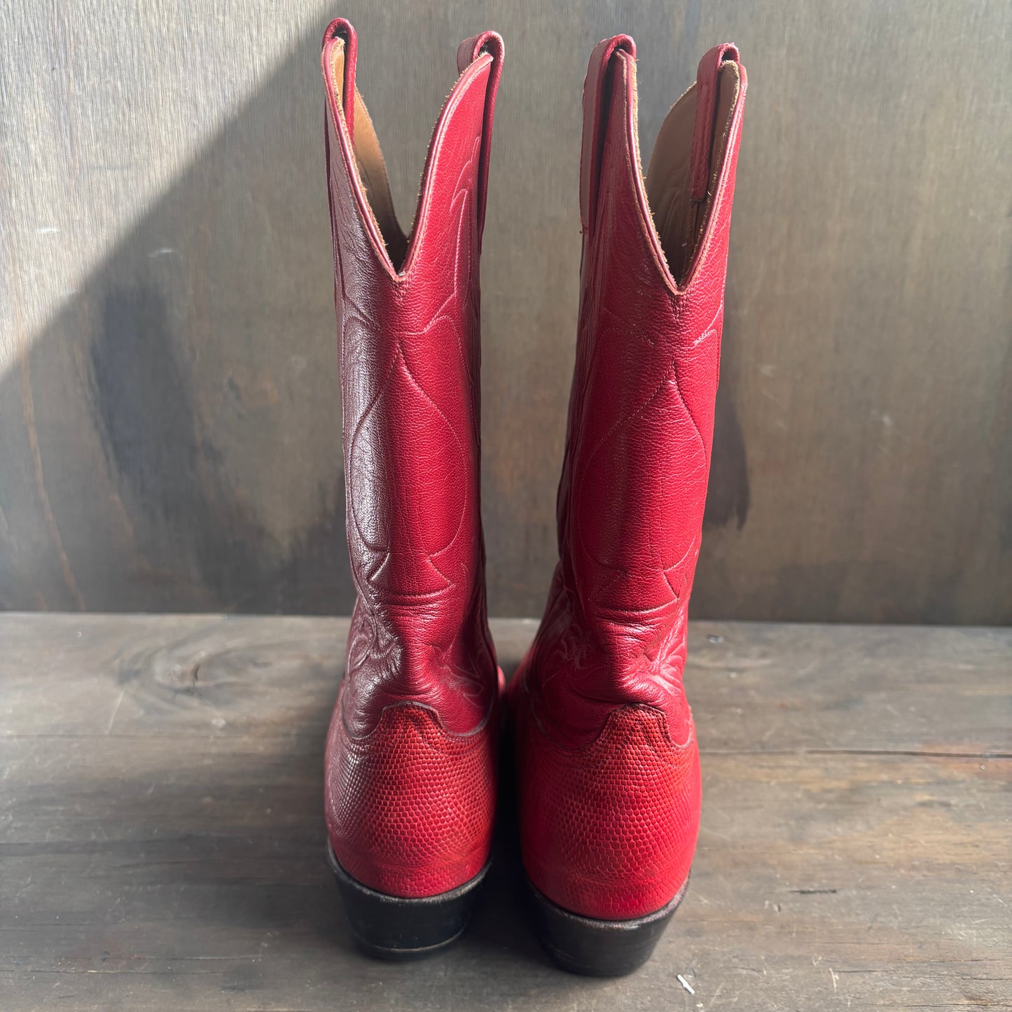 Black Jack Red Reptile Boots