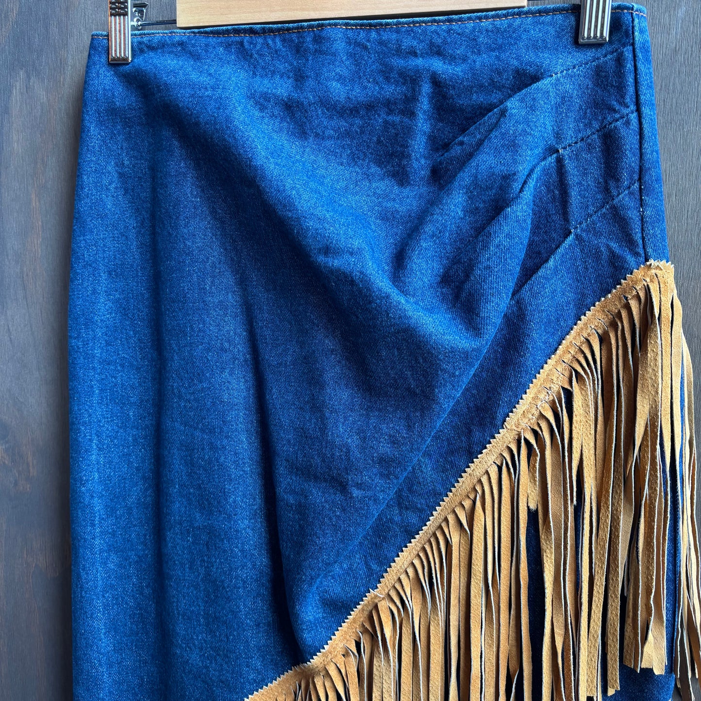 Frontier Denim Fringed Set
