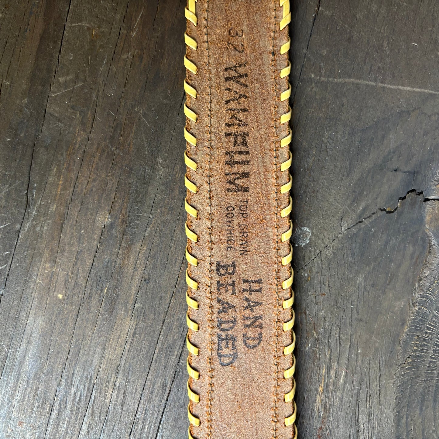Red Beaded Thunderbird Belt