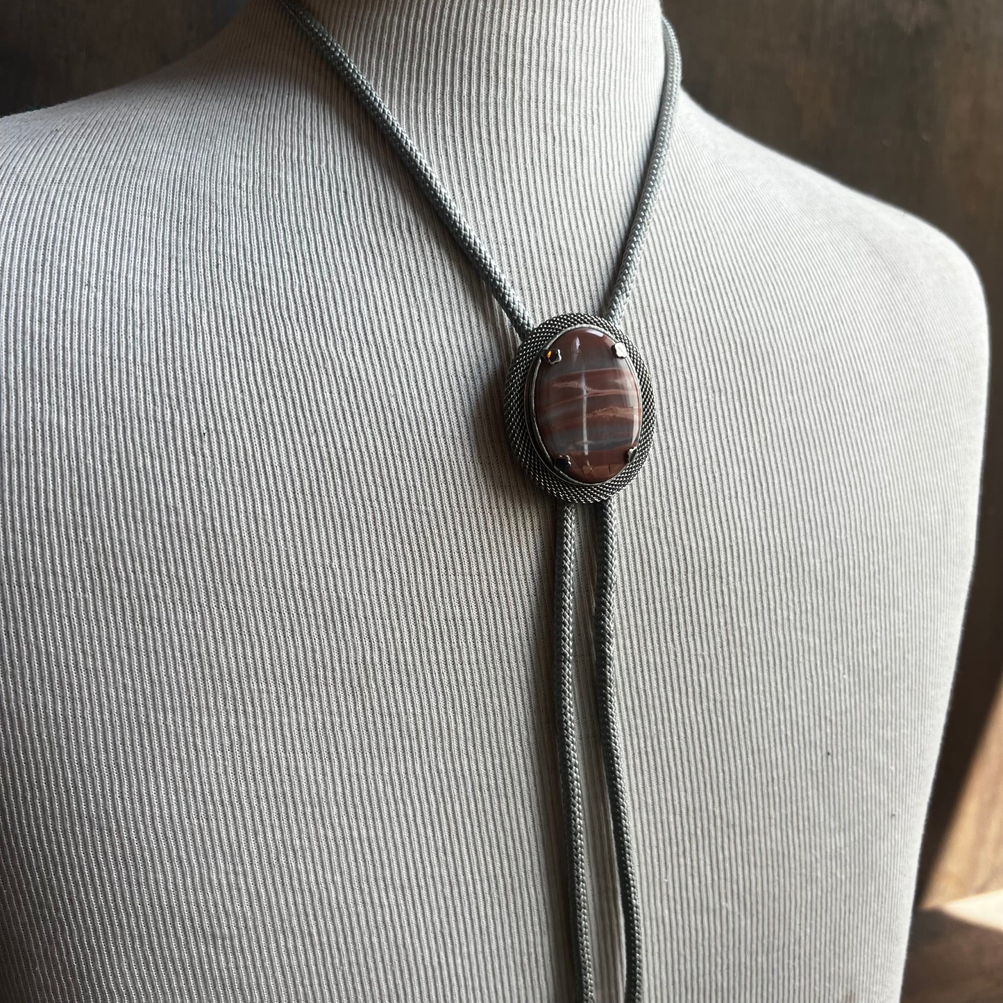 Agate Bolo Tie