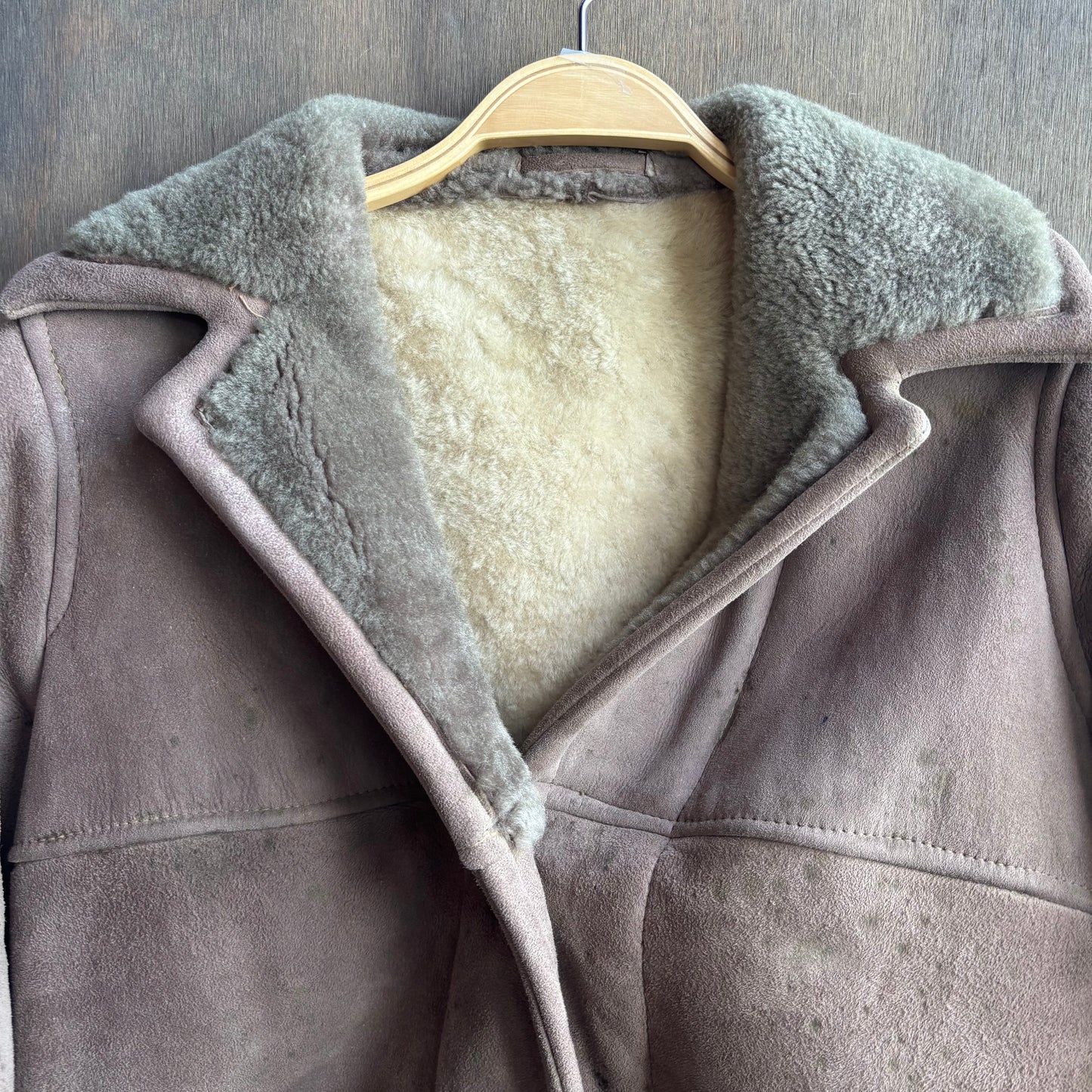 Lady Thompson Grey Shearling Coat