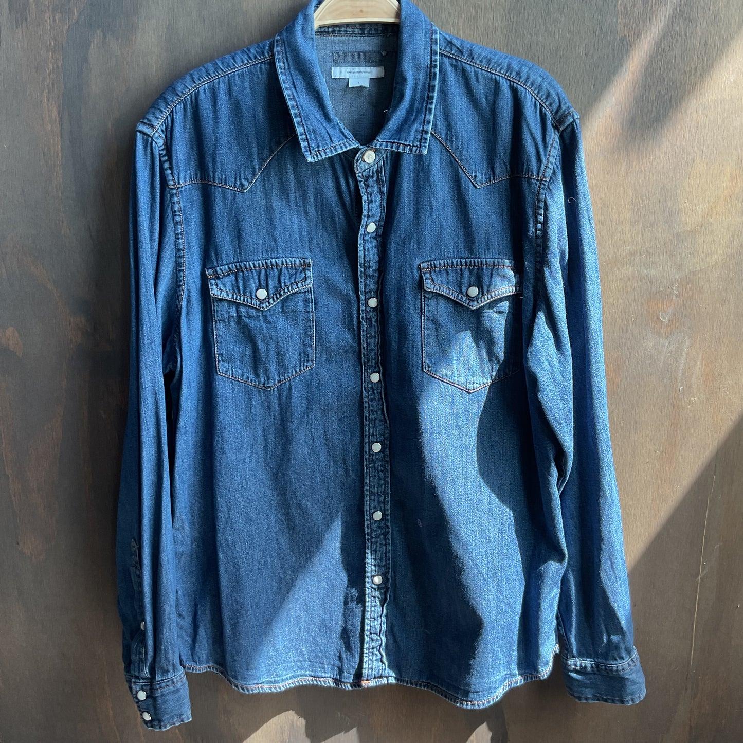 Denim Pearl Snap