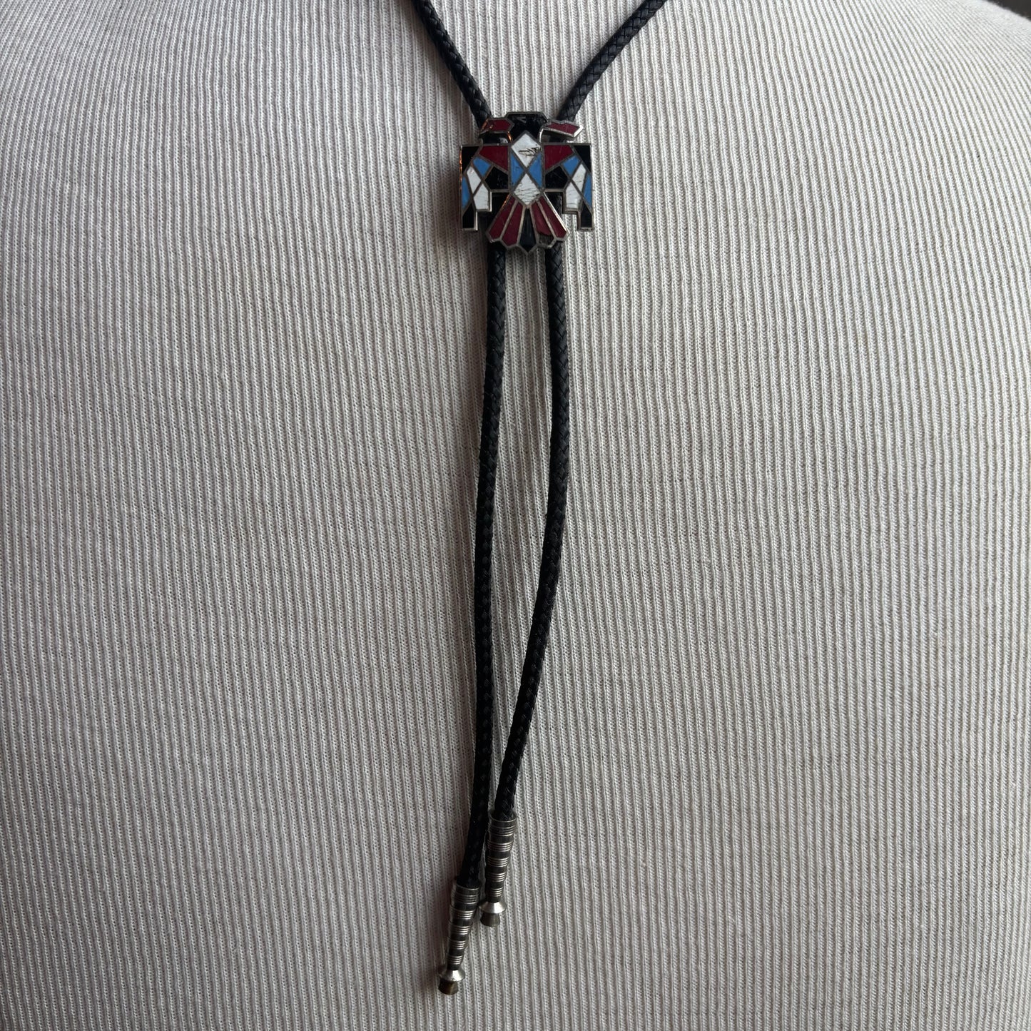 Thunderbird Bolo on Black Tie