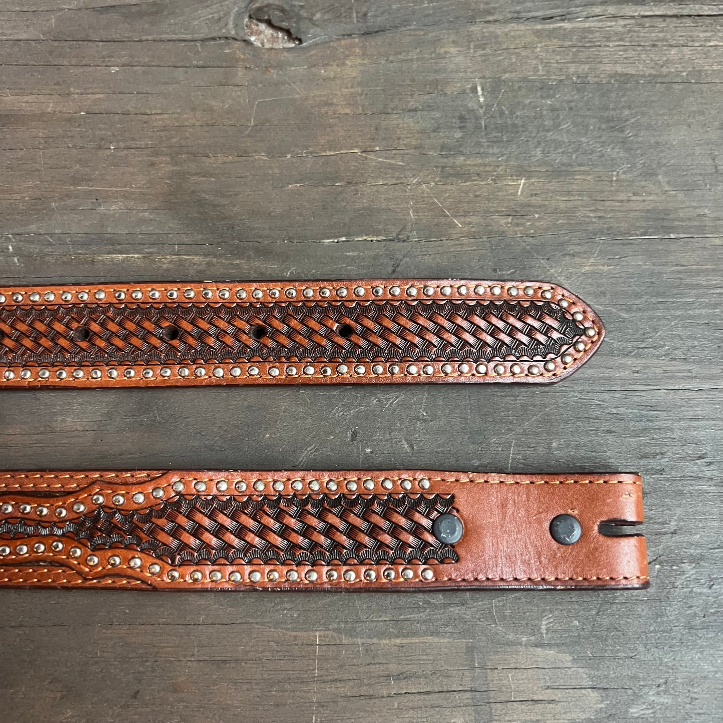 Ranger Belt Company Tooled Leather Belt