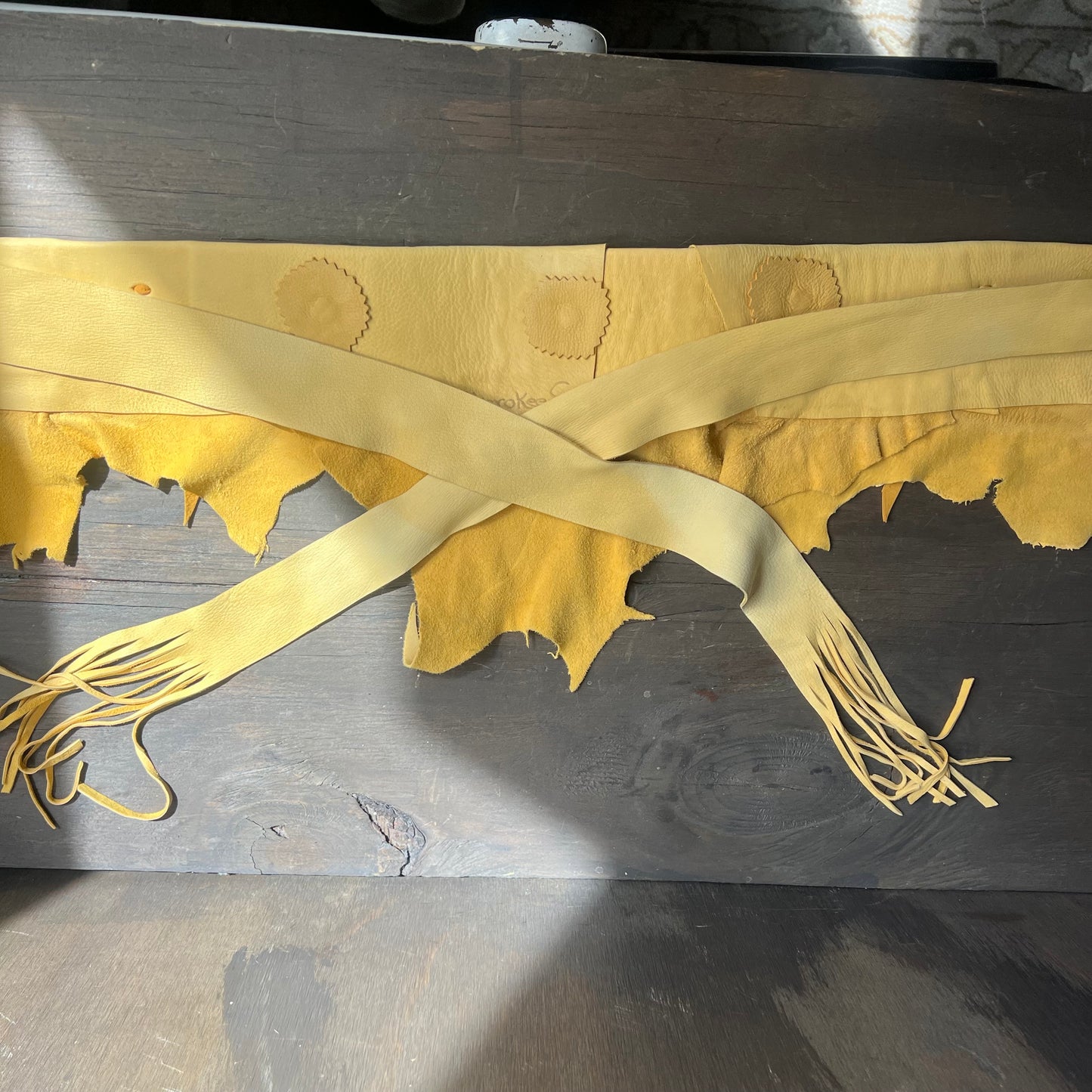 Custom Made Leather Wrap Belt