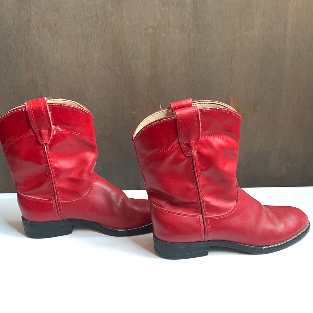 Vintage Bronco kids red cowboy boots