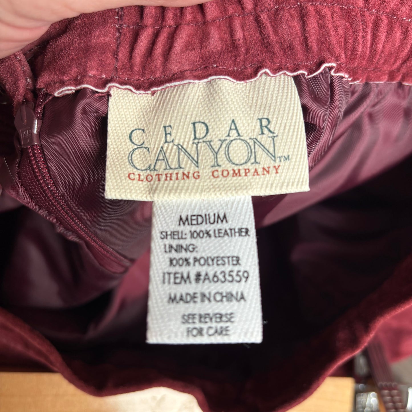 Red Leather Maxi Skirt