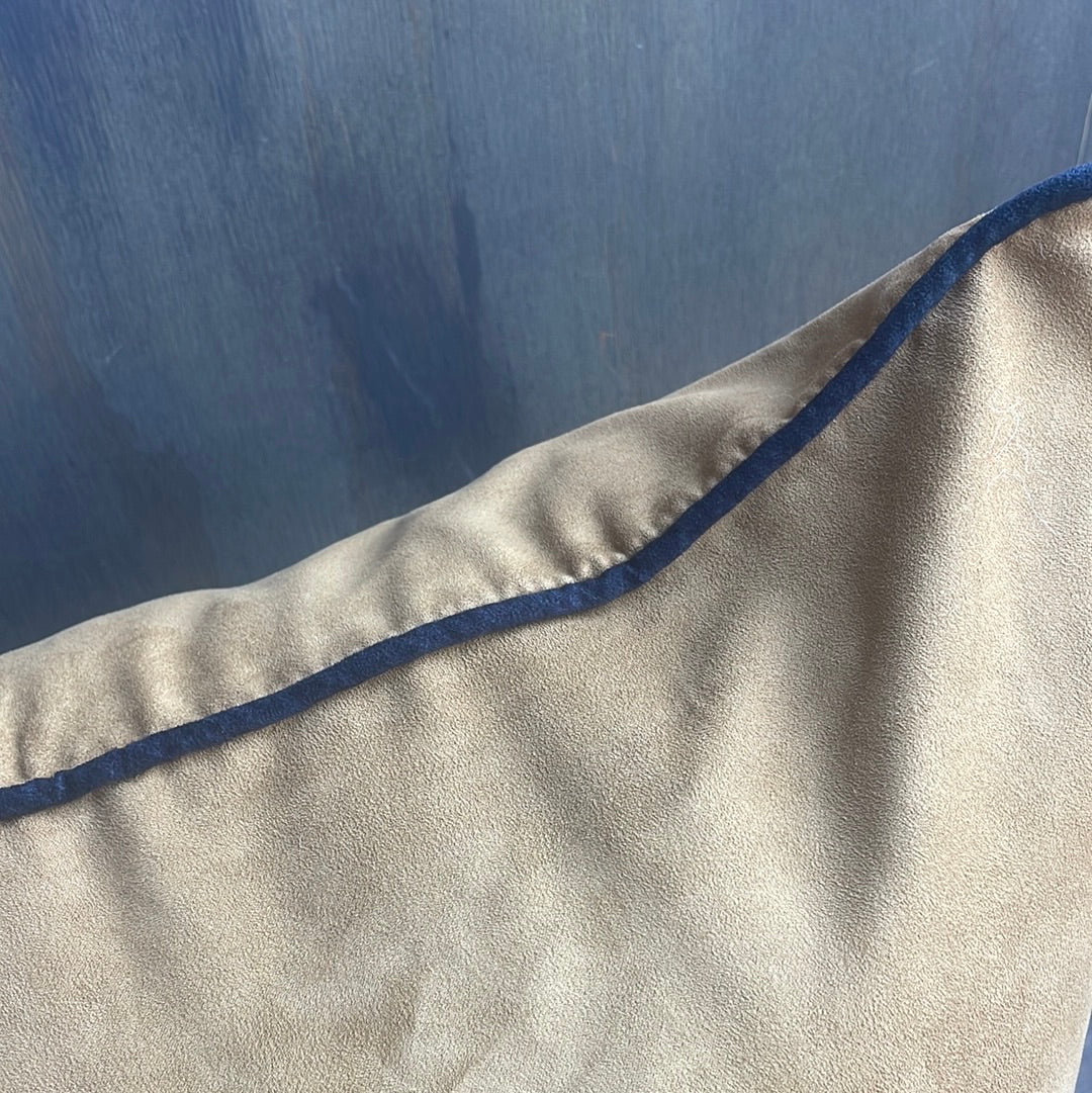 Set of Two Faux Hide Square Pillowcases