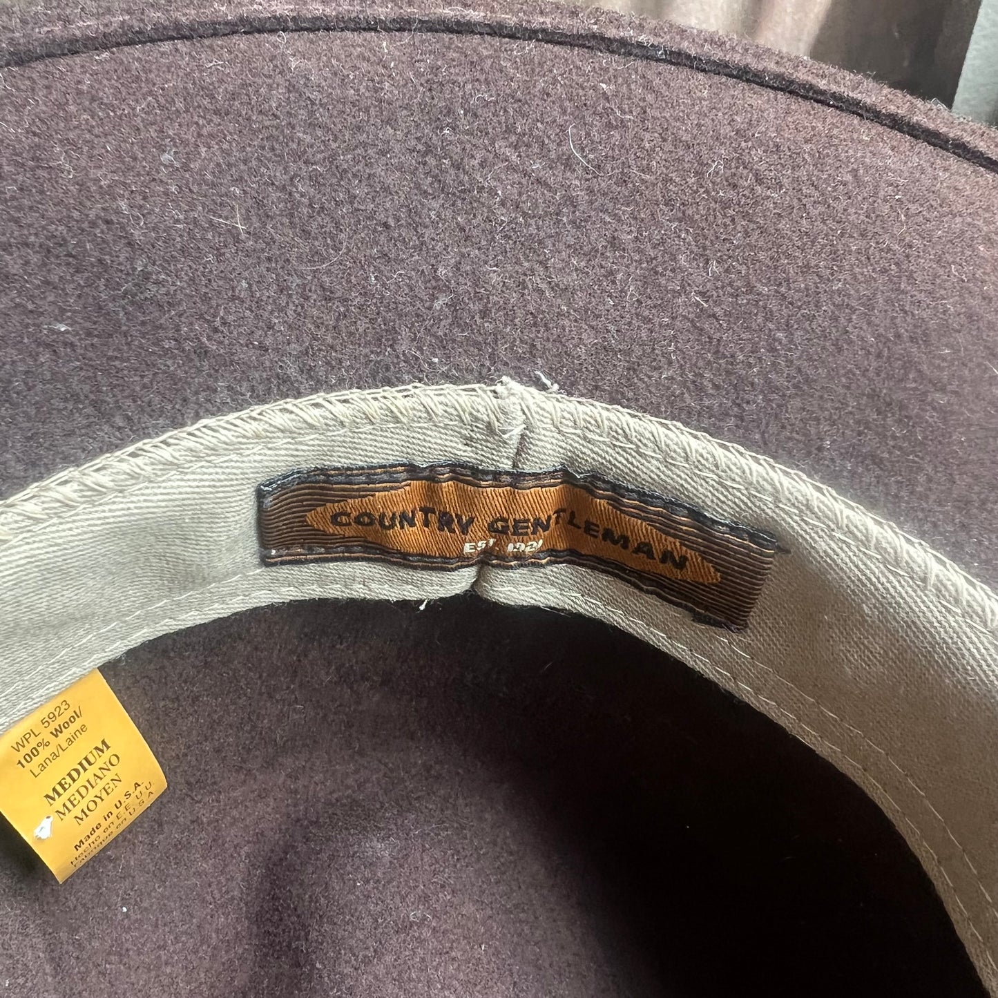Country Gentleman Brown Felt Hat