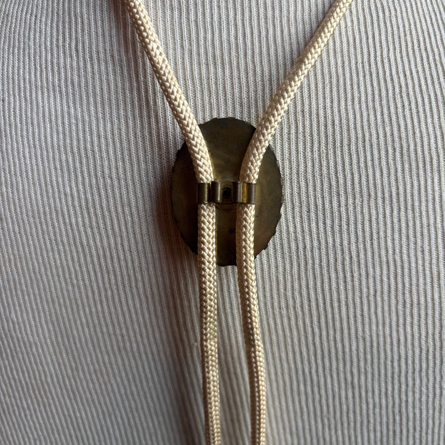 Cameo Bolo on Cream Tie