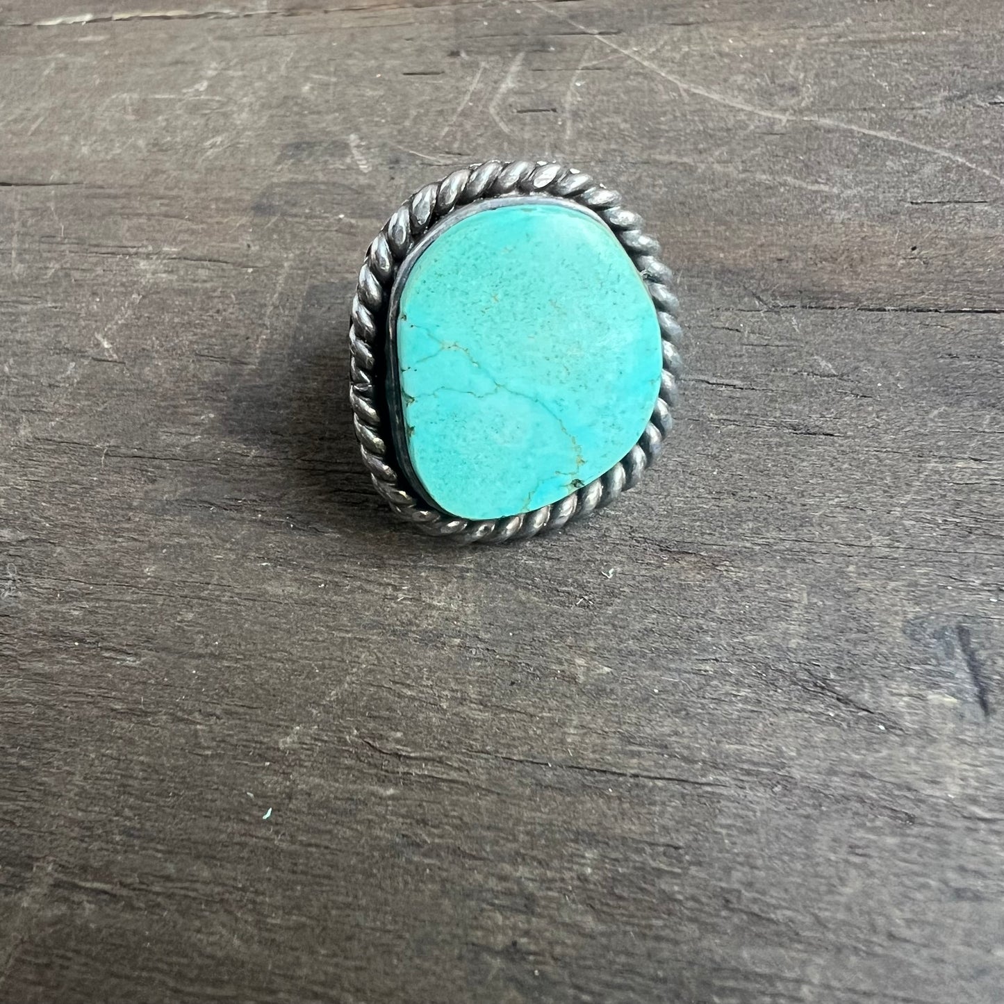 Silver and Sleeping Beauty Turquoise Ring