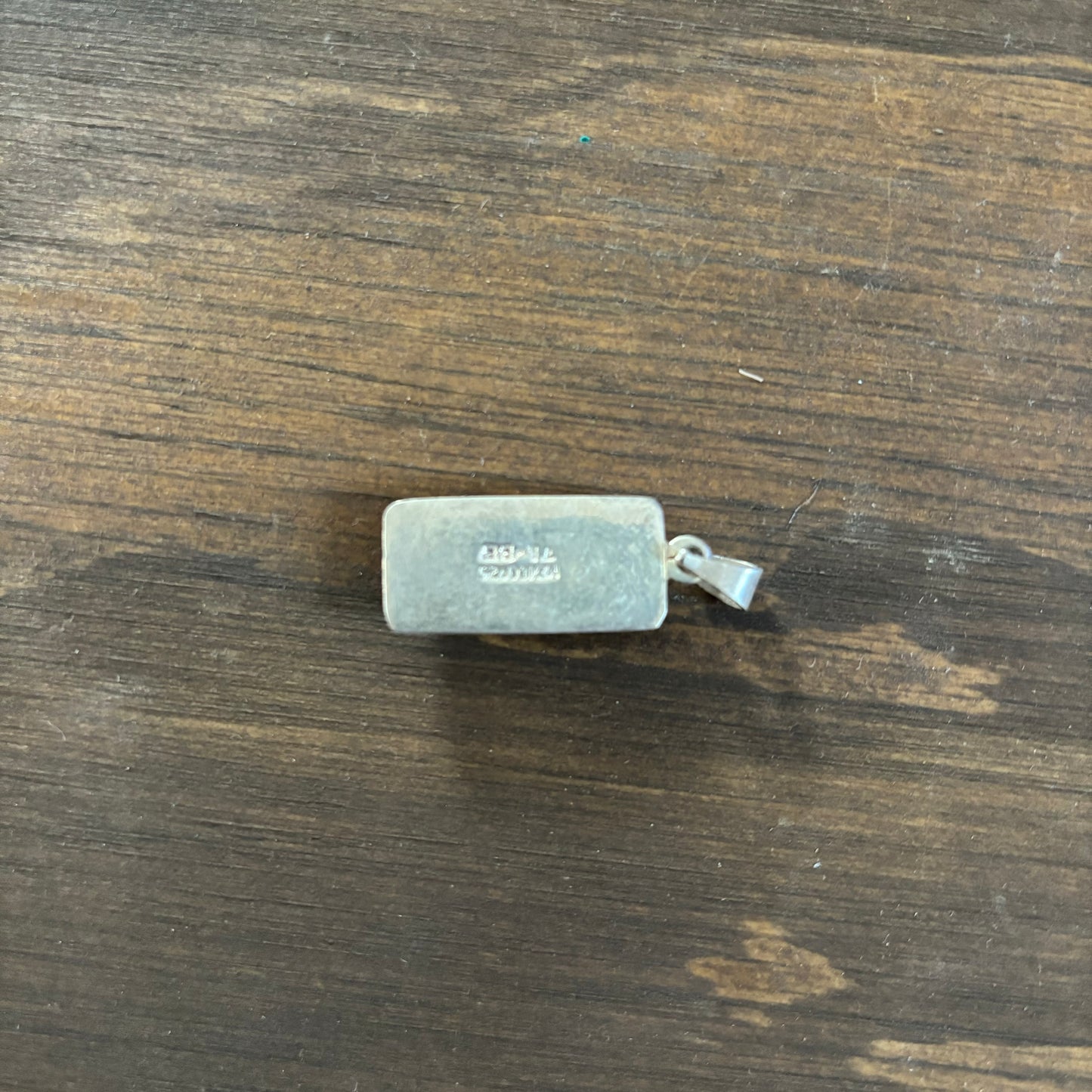 Rectangular Silver Pendant