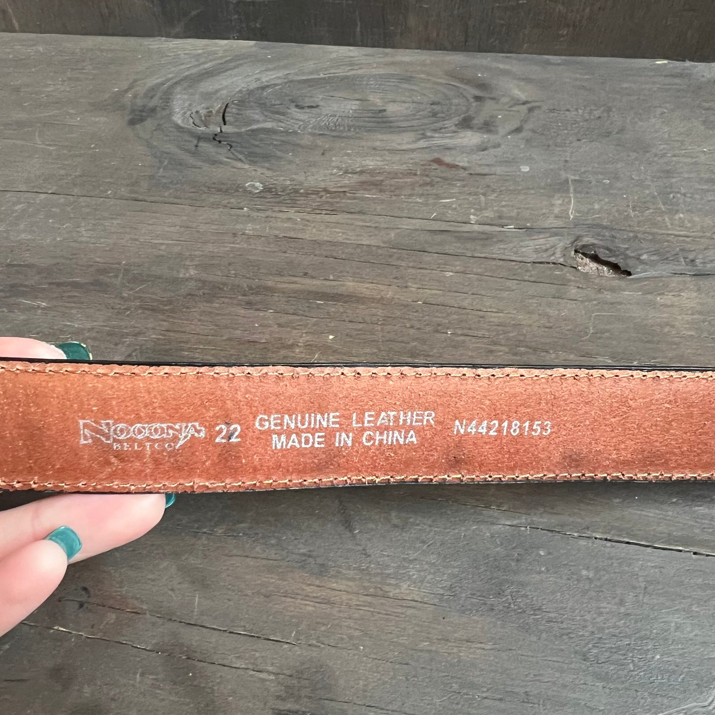 Nocona Faux Ostrich Kids Belt