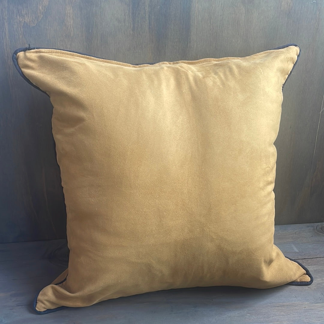 Set of Two Faux Hide Square Pillowcases