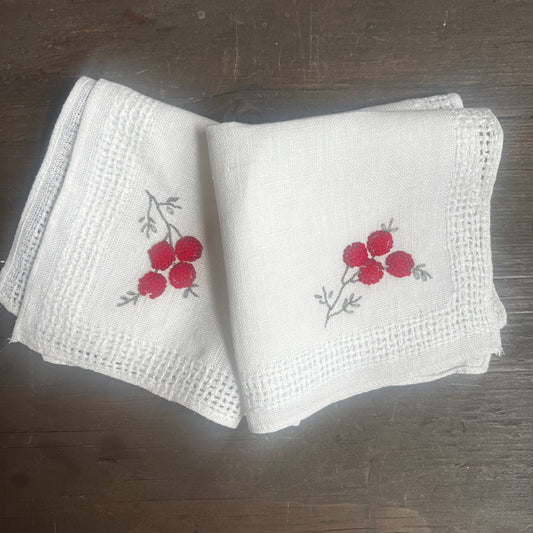 White Linen 2 Napkin Set