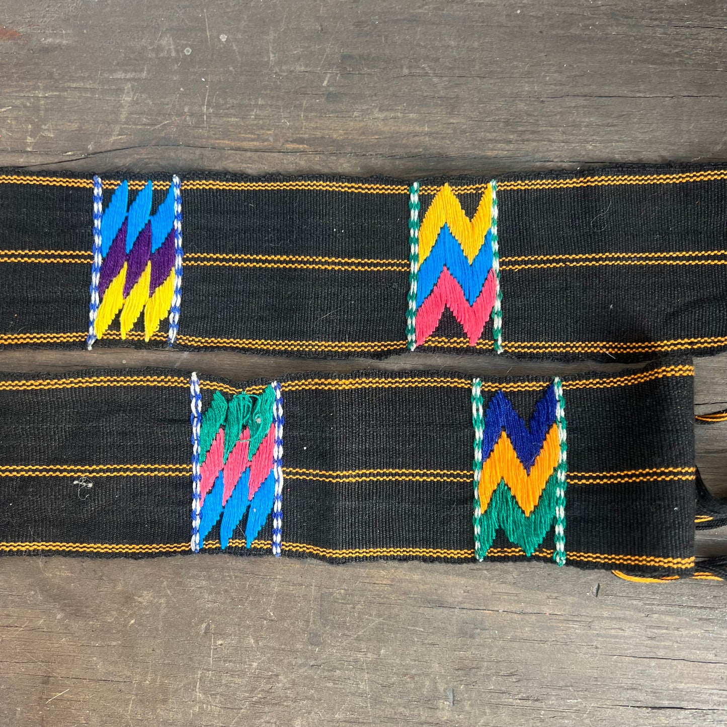Woven Rainbow Tie Belt