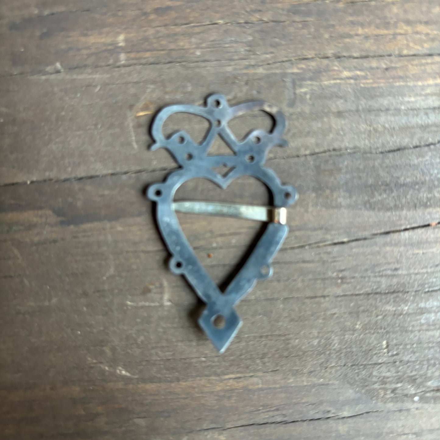 Vintage Silver Heart Luckenbooth Brooch