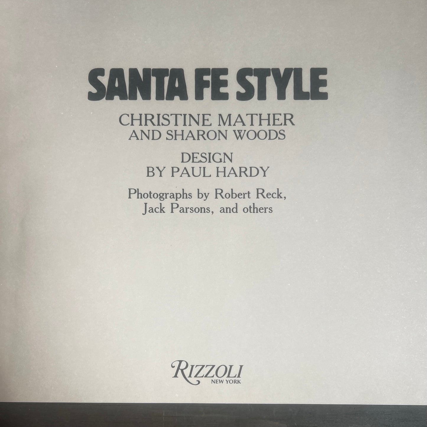 Santa Fe Style Book