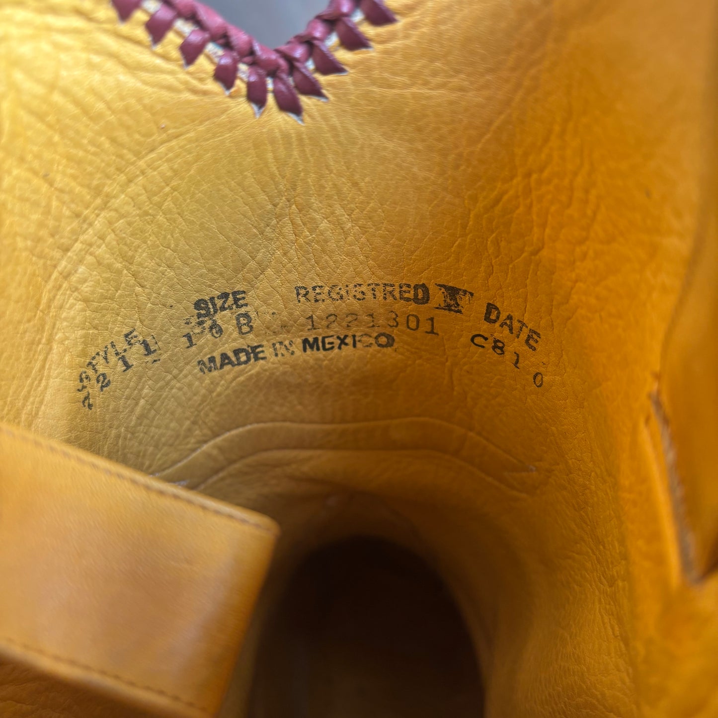 Frida Kahlo Blue Leather Boots
