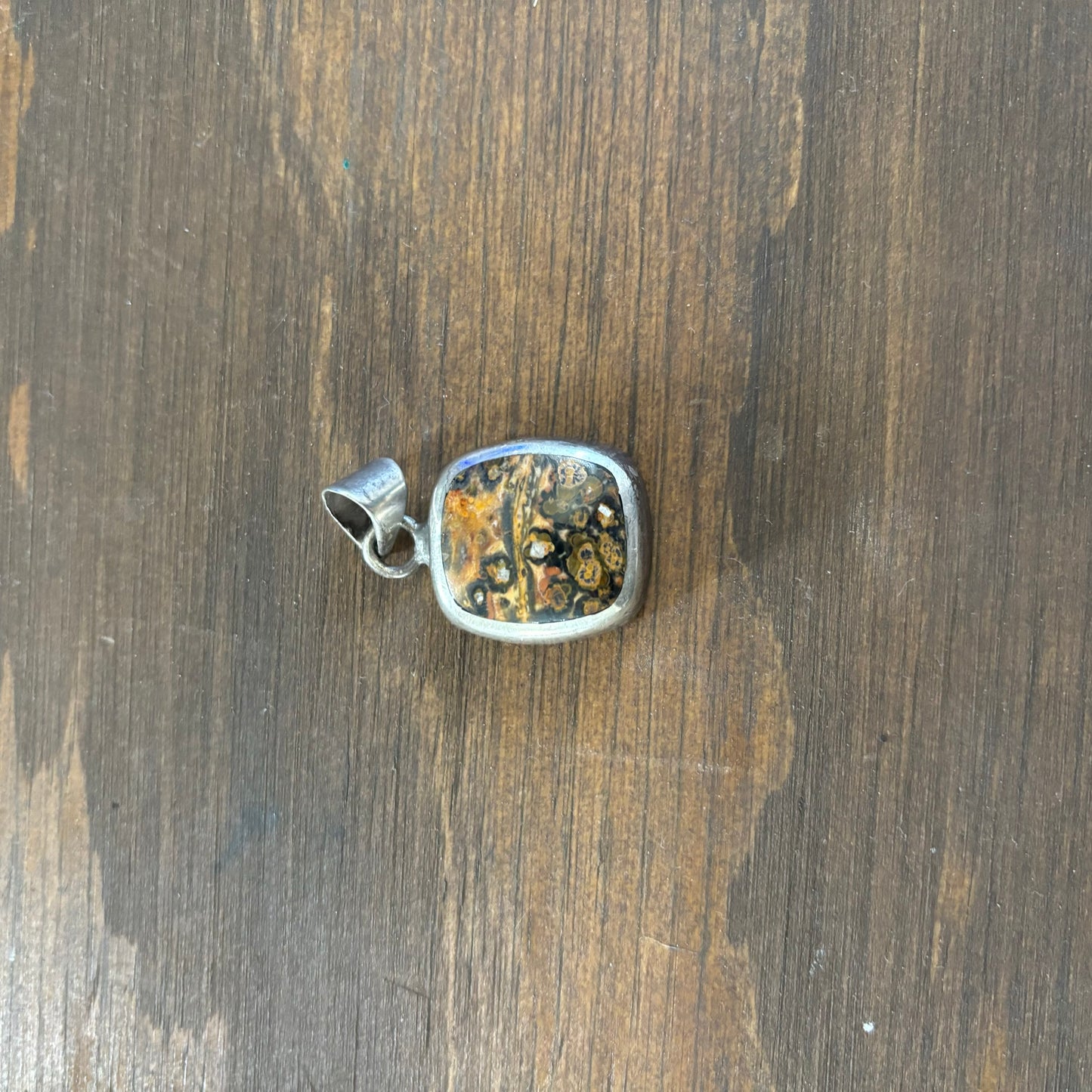 Square Silver Pendant