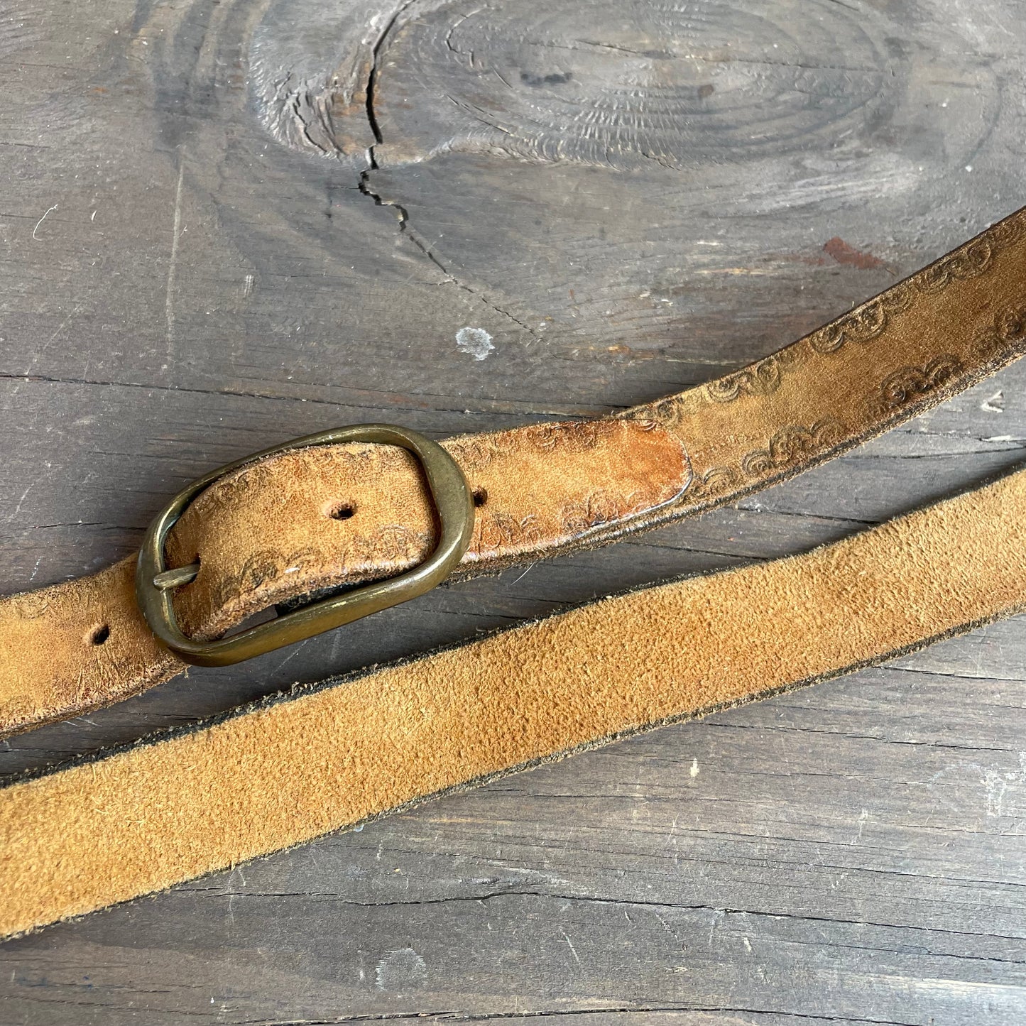 Vintage leather belt