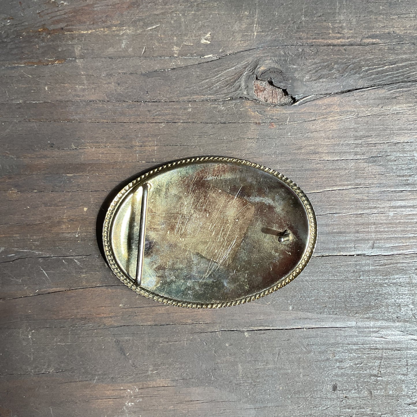 Embroidered Horse Head Belt Buckle