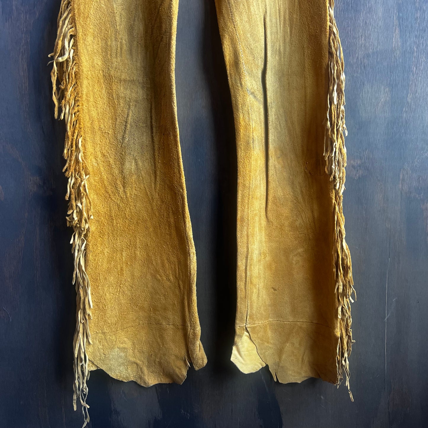 Handmade Leather Fringe Pants