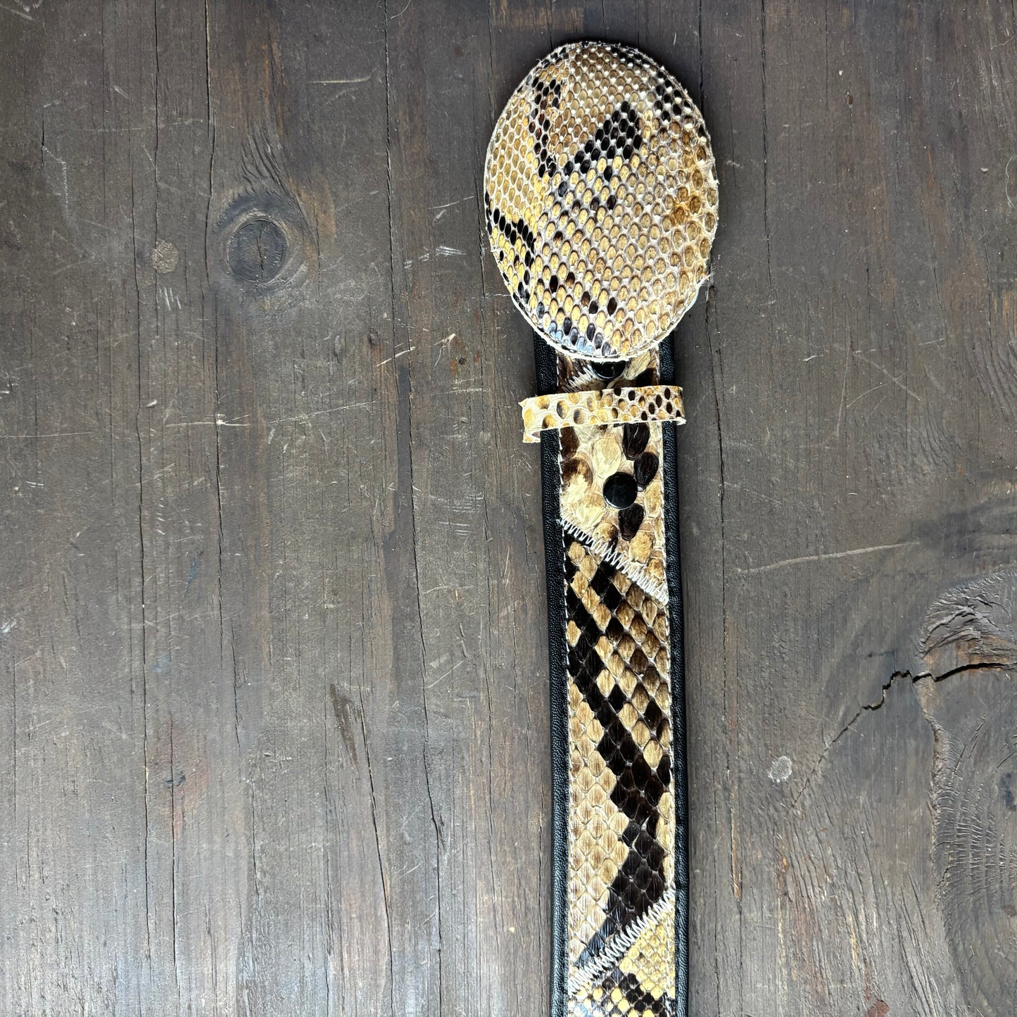 Beige Snakeskin Belt