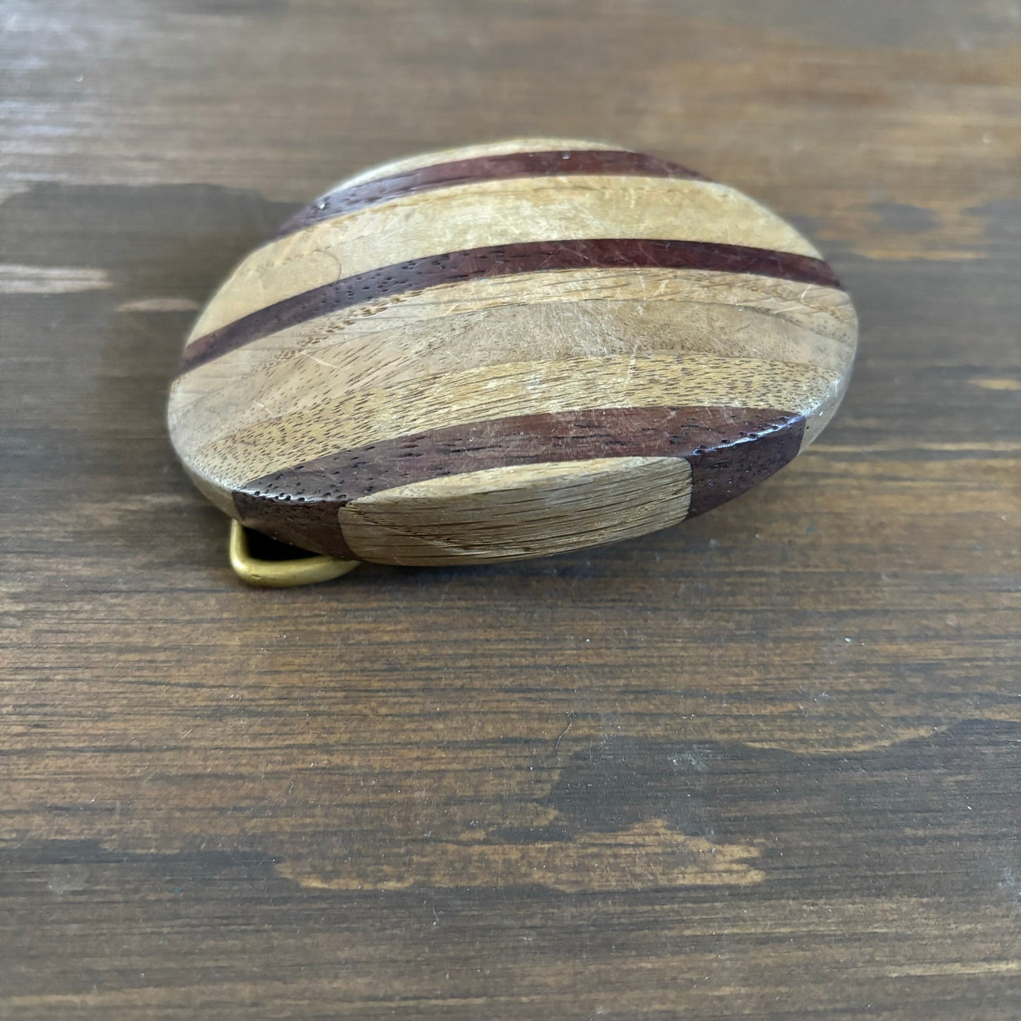 Oval Wood Belt Buckle