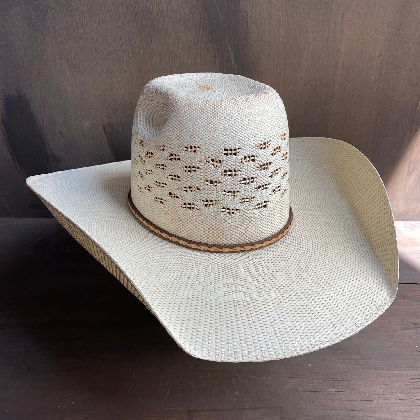 Twister Patterned Straw Hat