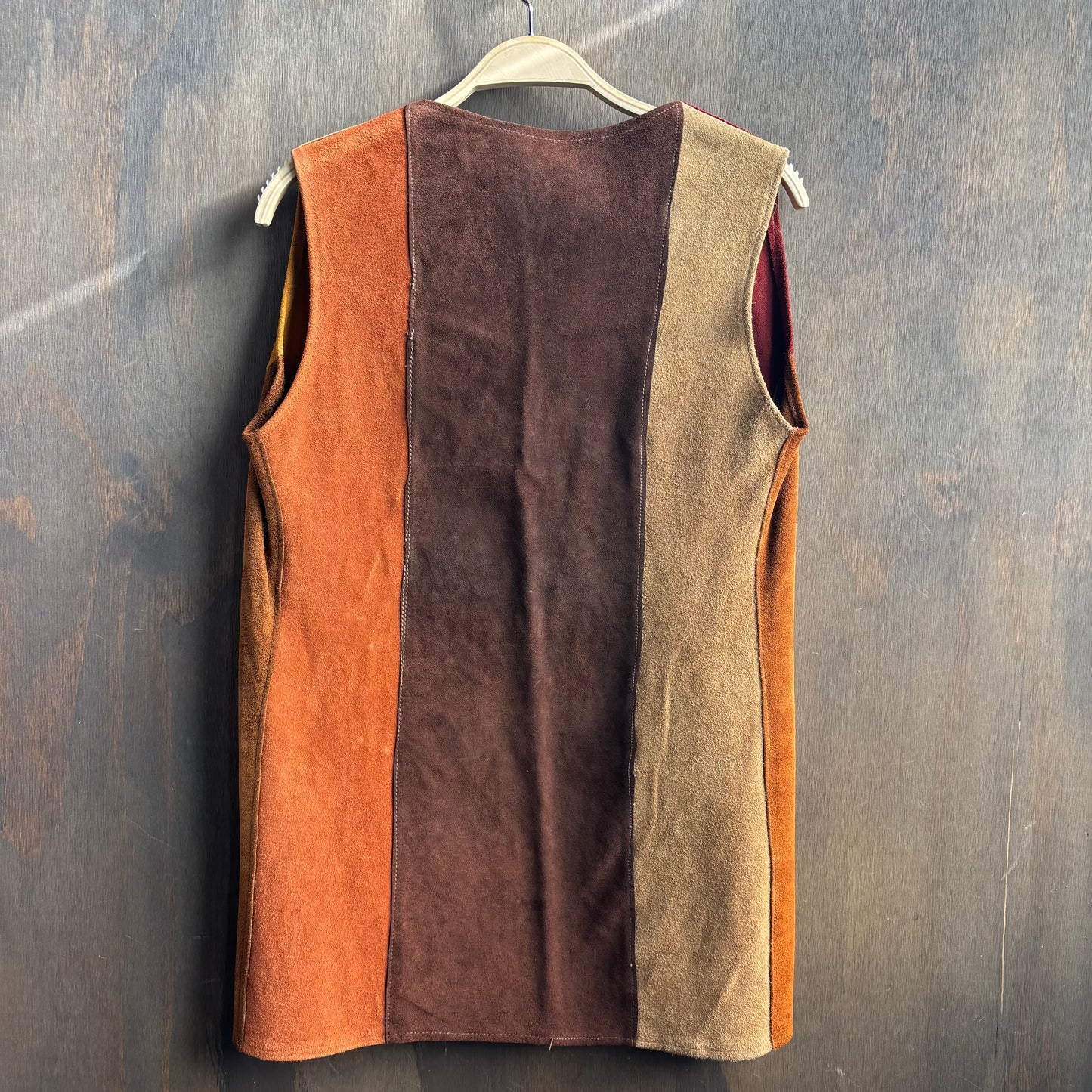 Custom Paneled Leather Vest