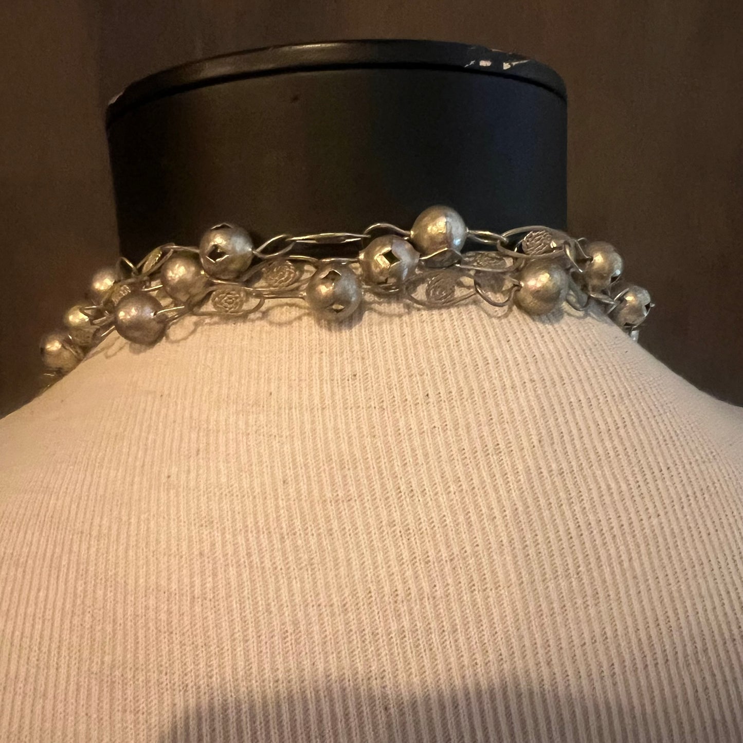 Silver Vintage Wrap Necklace