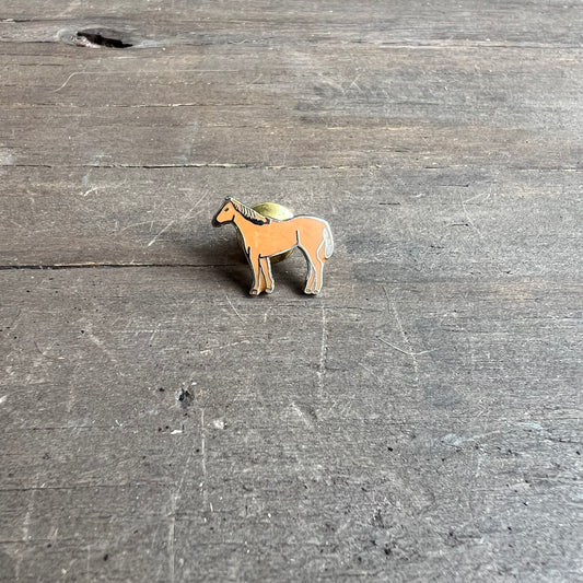 Brown Horse Pin