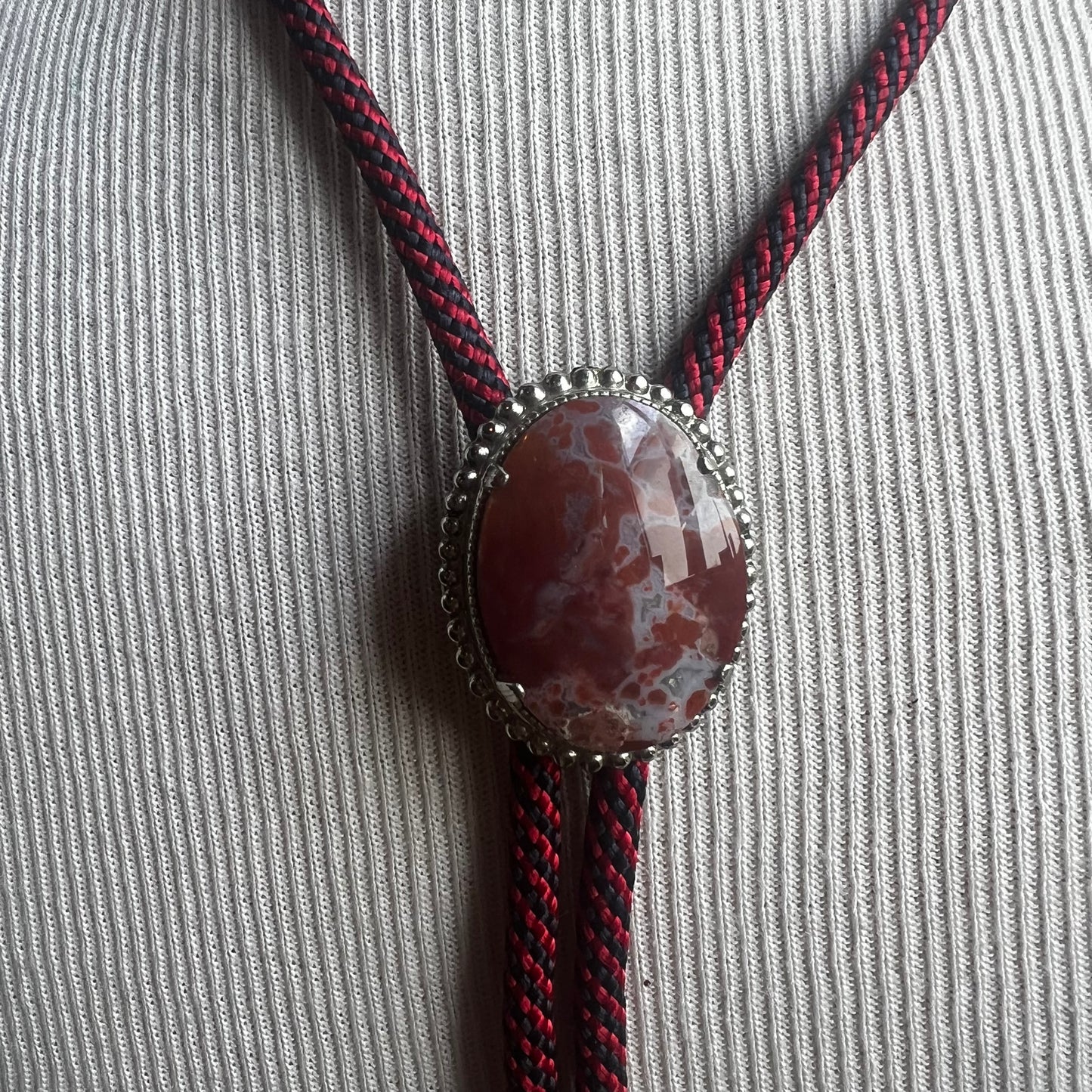 Red Jasper Bolo Tie