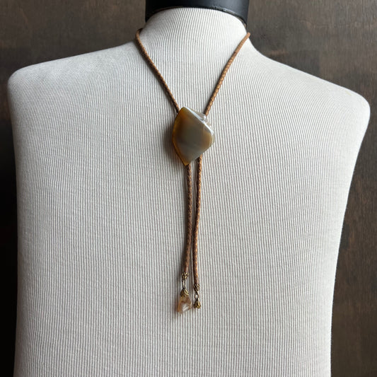 Polished Stone Bolo Tie