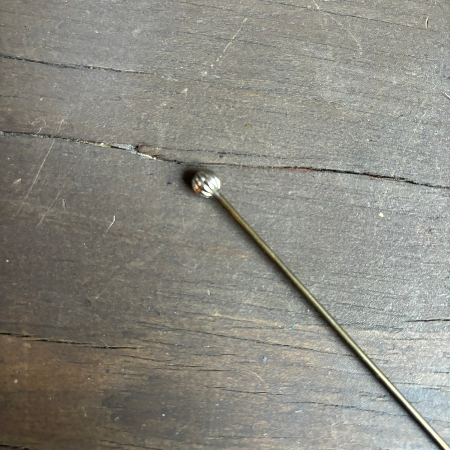 Silver Ball Straight Pin